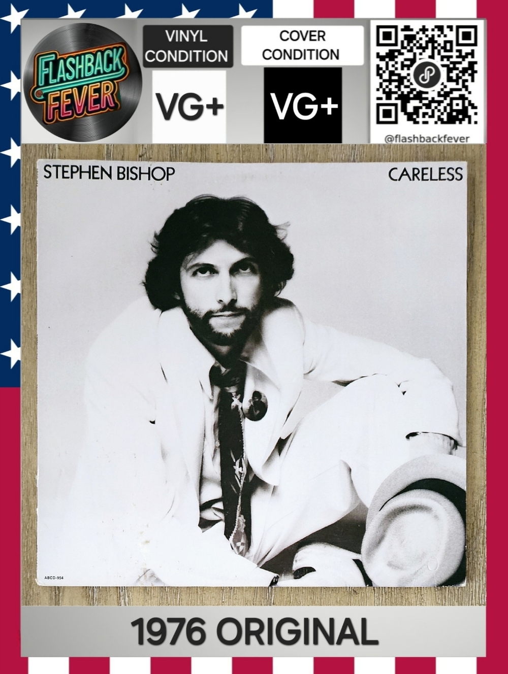4/$30-STEPHEN BISHOP•Careless•1976 US (#ABCD-954) Santa Maria Press